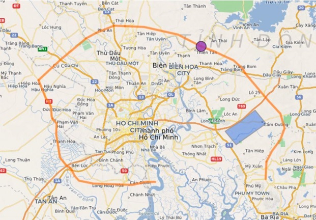 Bản đồ đường vành đai 4