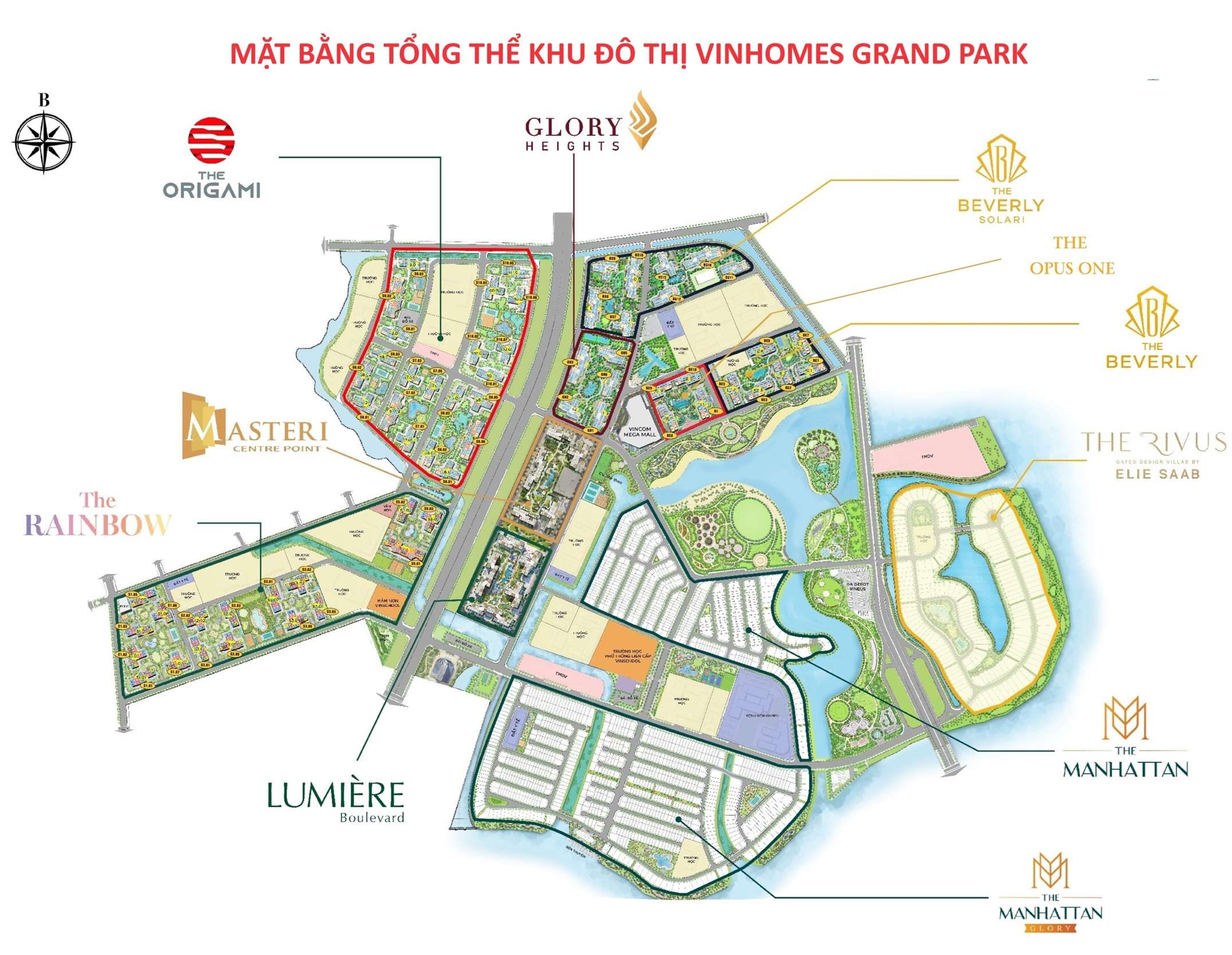 Mặt bằng tổng thể Vinhomes Grand Park