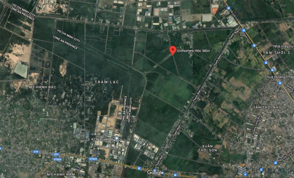 Vị trí Vinhomes Hóc Môn