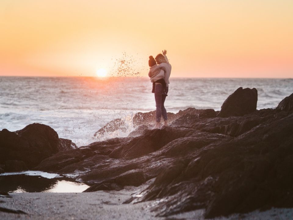 Walking by Ocean