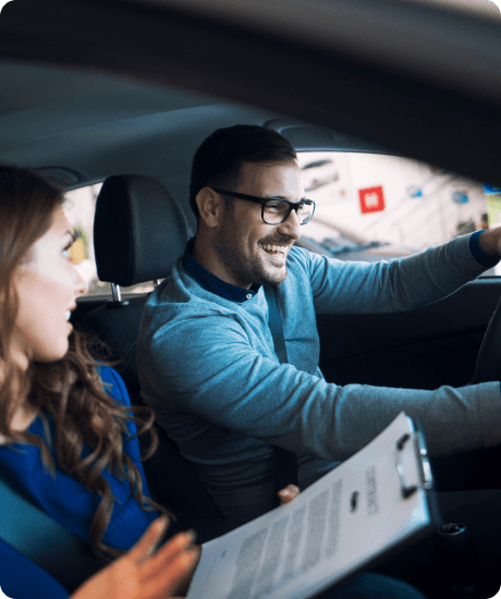 Driving student