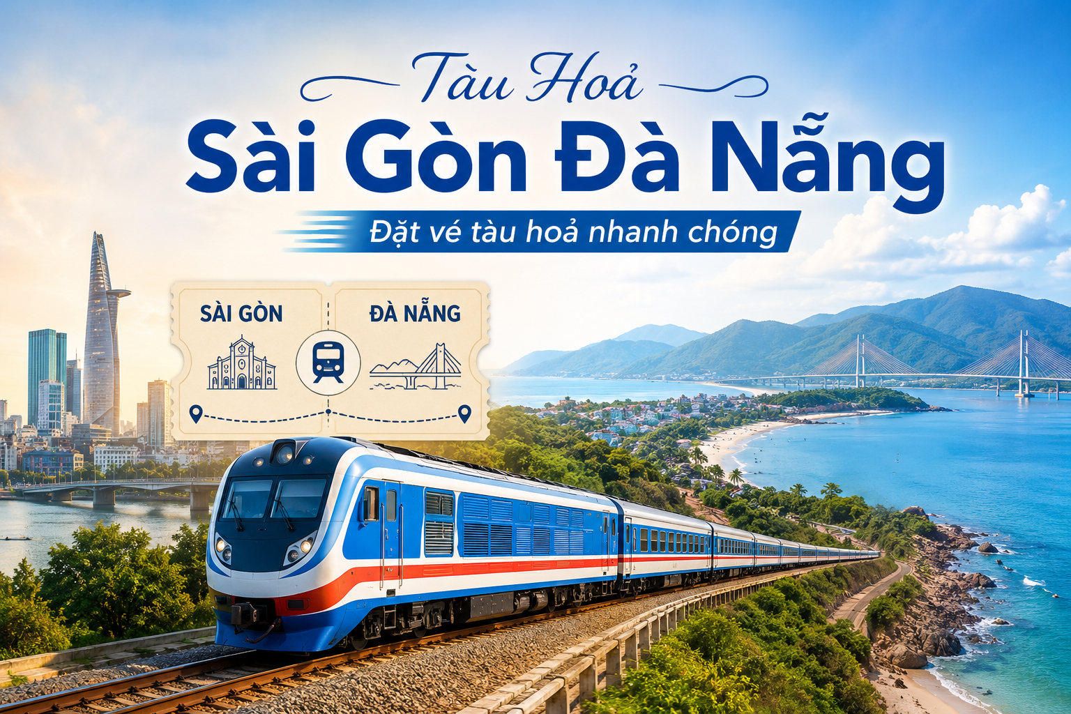 >Tàu Hoả Sài Gòn Đà Nẵng