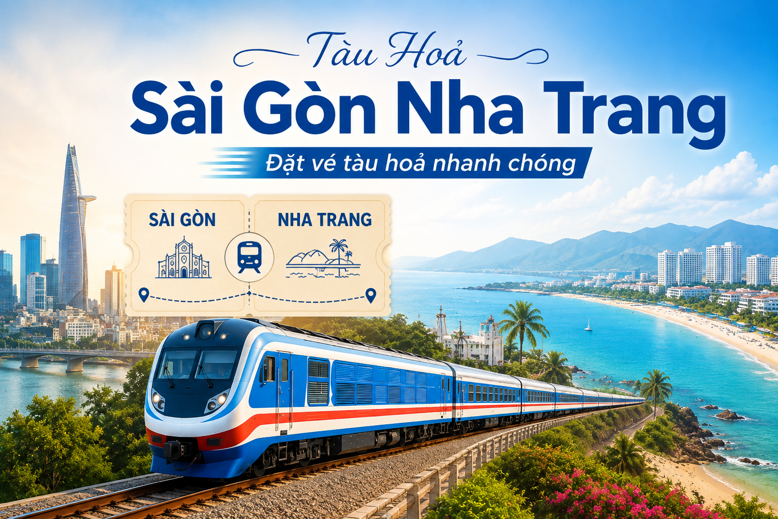 >Tàu Hoả Sài Gòn Nha Trang