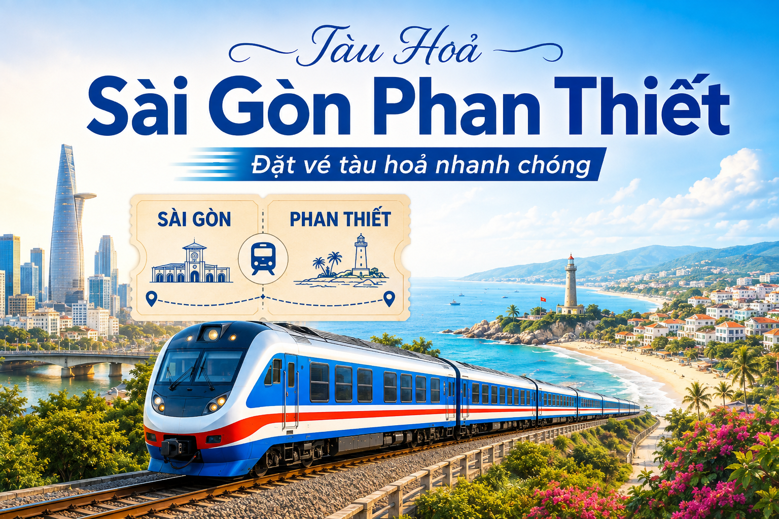 >Tàu Hoả Sài Gòn Phan Thiết