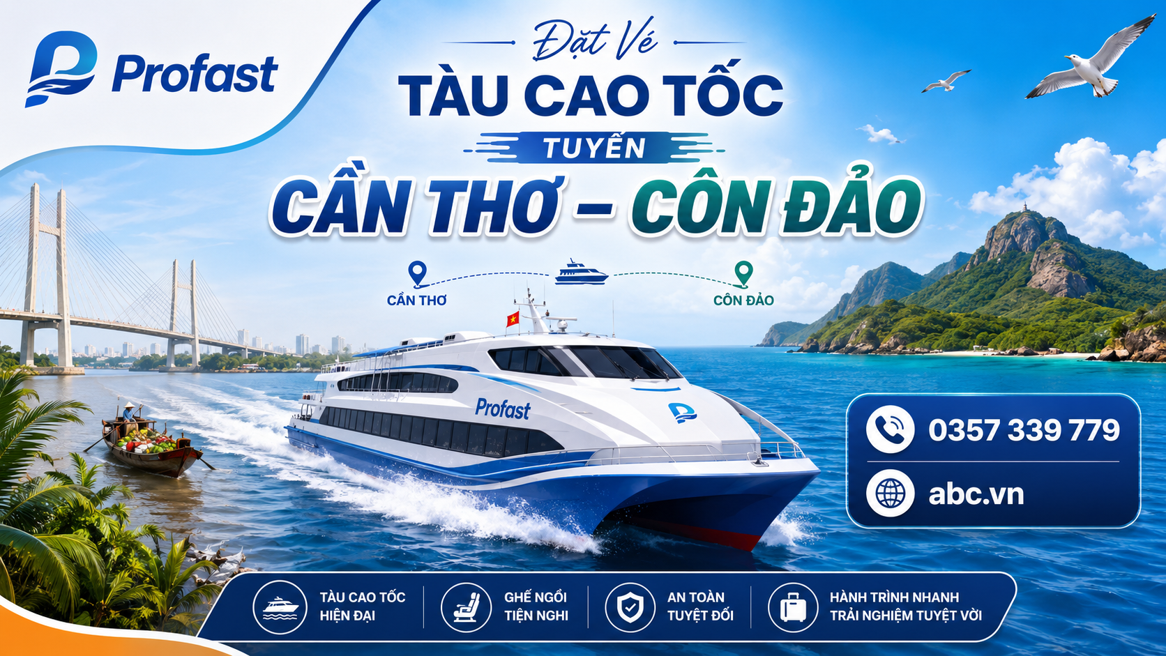 >Đặt Vé Tàu Cao Tốc Tuyến Cần Thơ – Côn Đảo