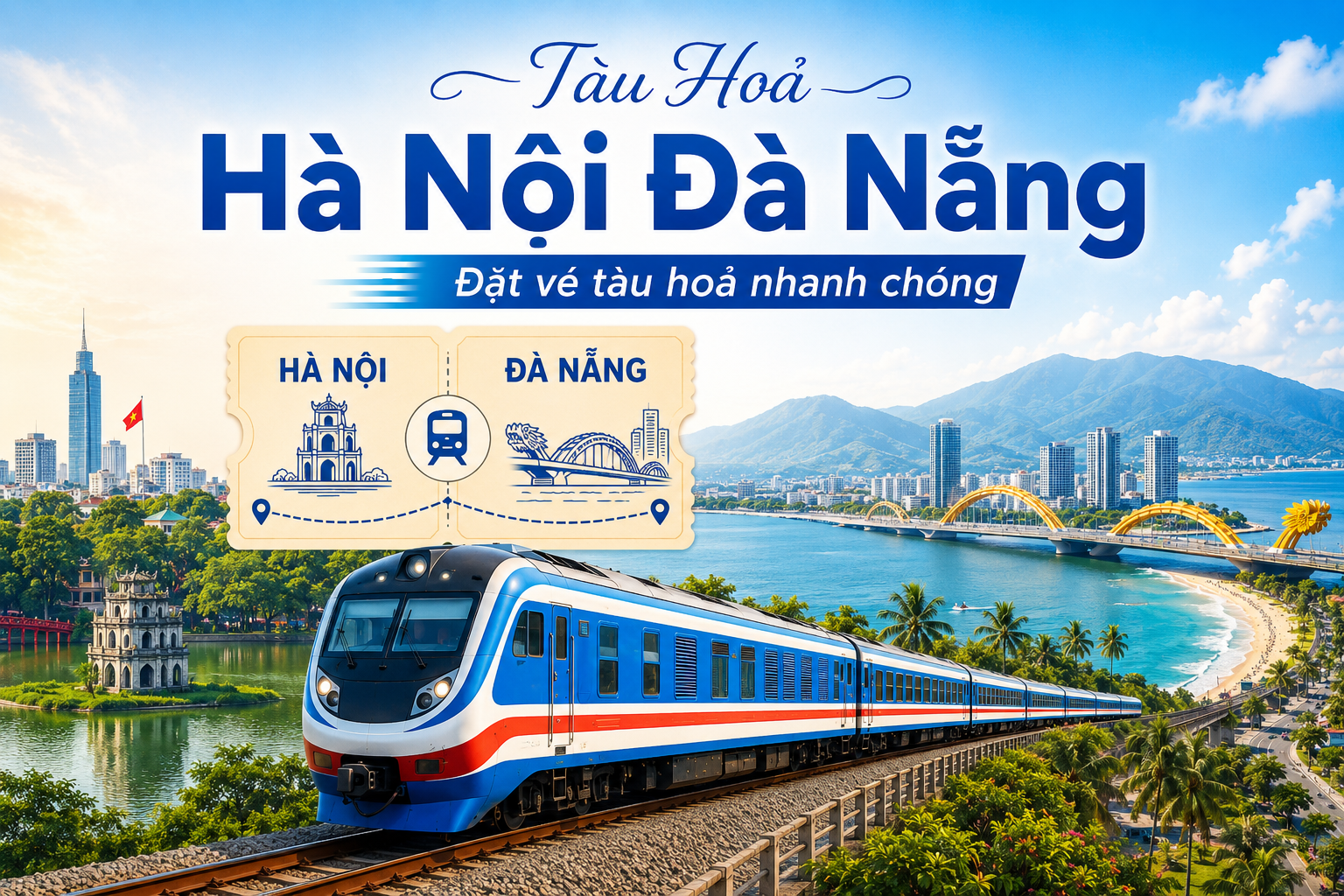 >Tàu Hoả Hà Nội Đà Nẵng