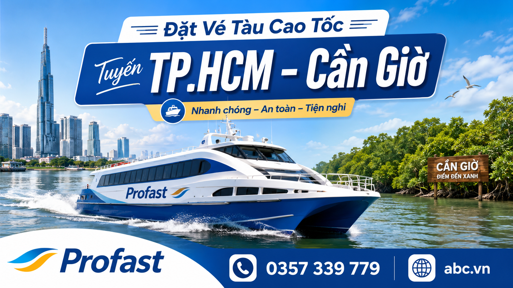 >Đặt Vé Tàu Cao Tốc Tuyến TP.HCM – Cần Giờ