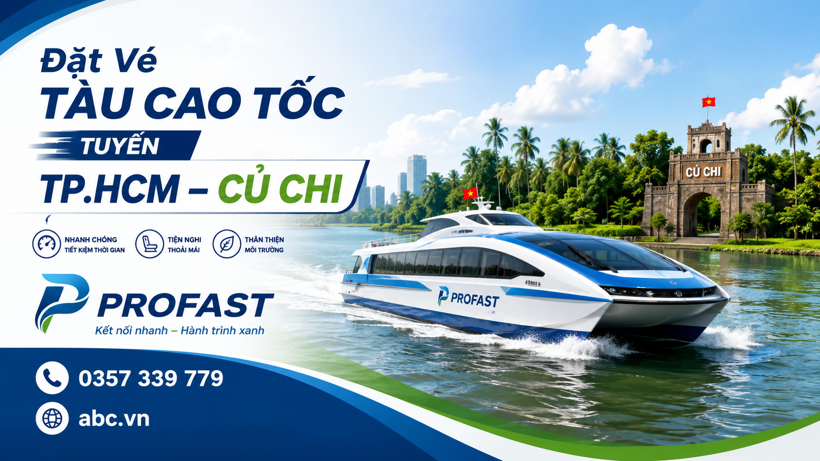 >Đặt Vé Tàu Cao Tốc Tuyến TP.HCM – Củ Chi
