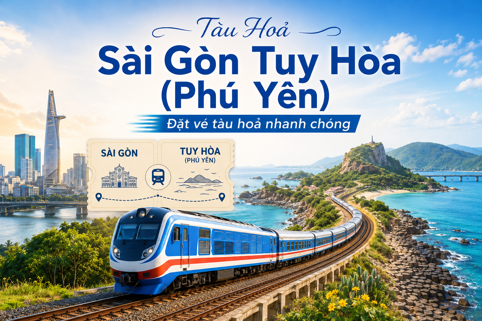 >Tàu Hoả Sài Gòn Tuy Hòa (Phú Yên)