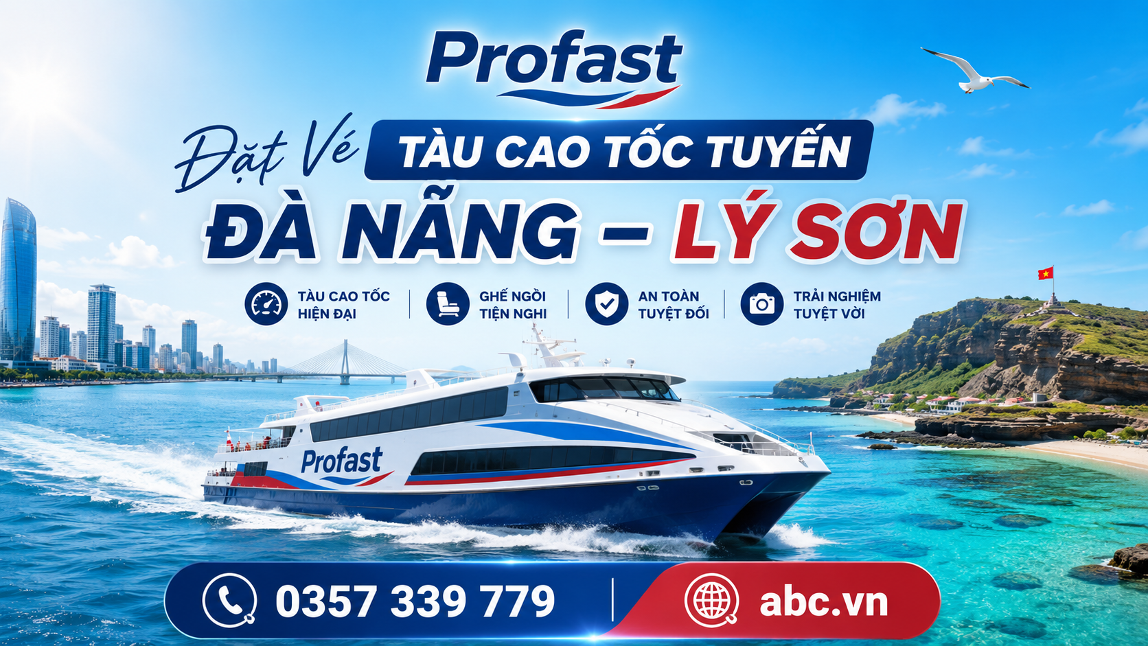 >Đặt Vé Tàu Cao Tốc Tuyến Đà Nẵng – Lý Sơn 