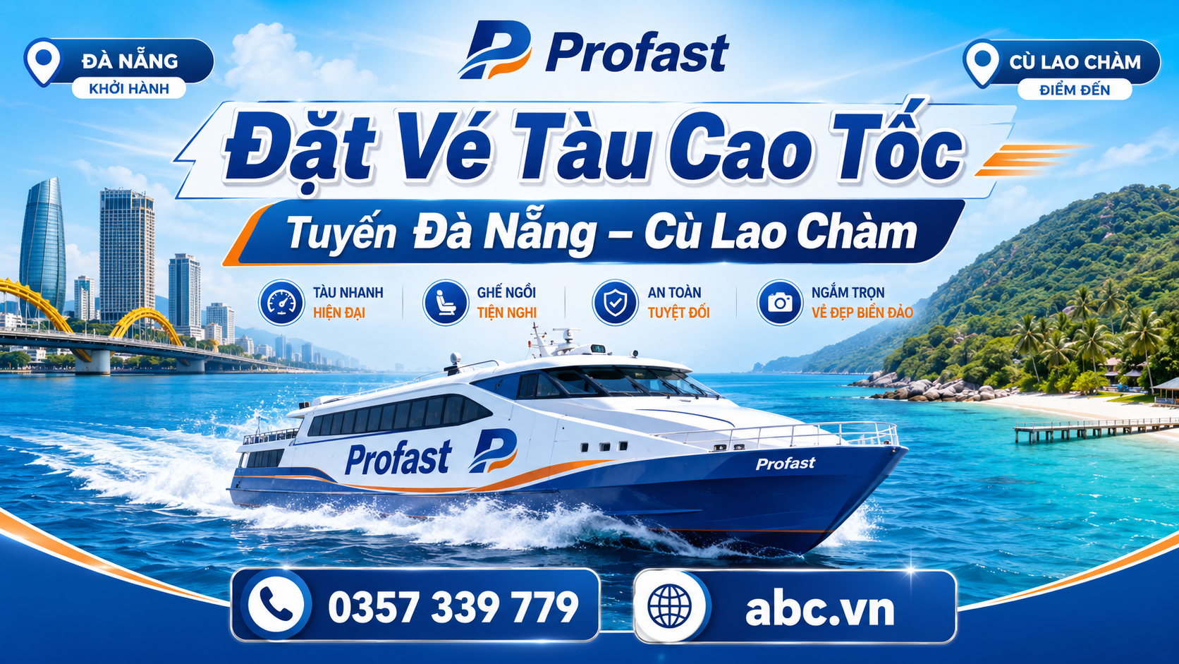 >Đặt Vé Tàu Cao Tốc Tuyến Đà Nẵng – Cù Lao Chàm