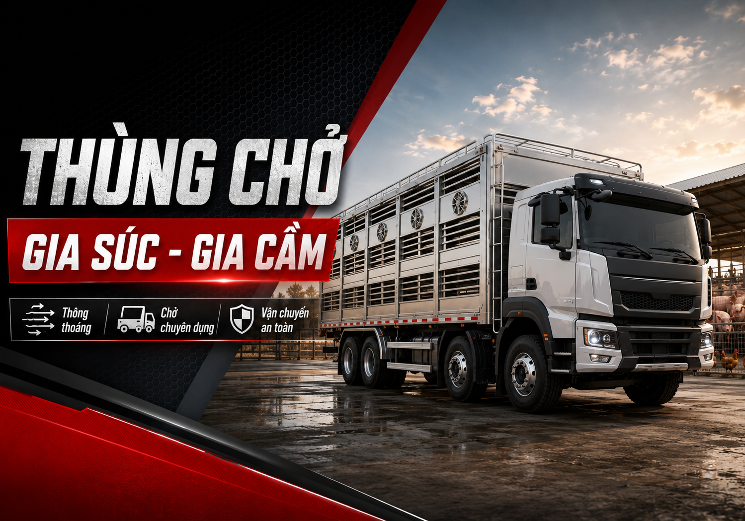 Tải - Thùng Chở Gia Súc - Gia Cầm