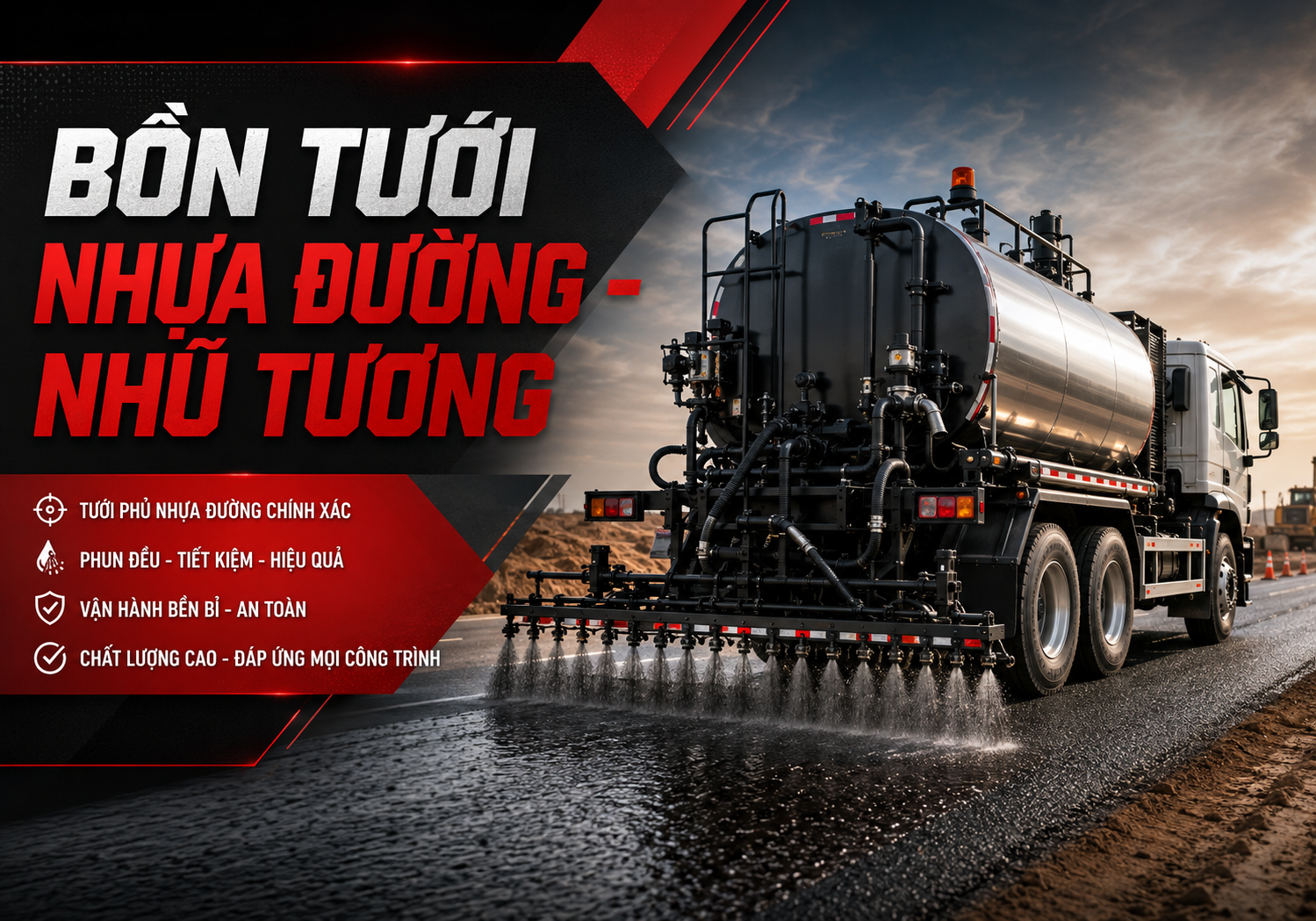 Bồn Tưới Nhựa Đường - Nhũ Tương