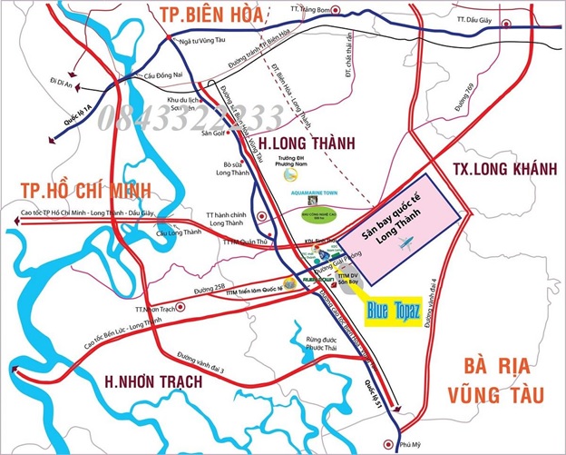 Sơ đồ quy hoạch sân bay Long Thành