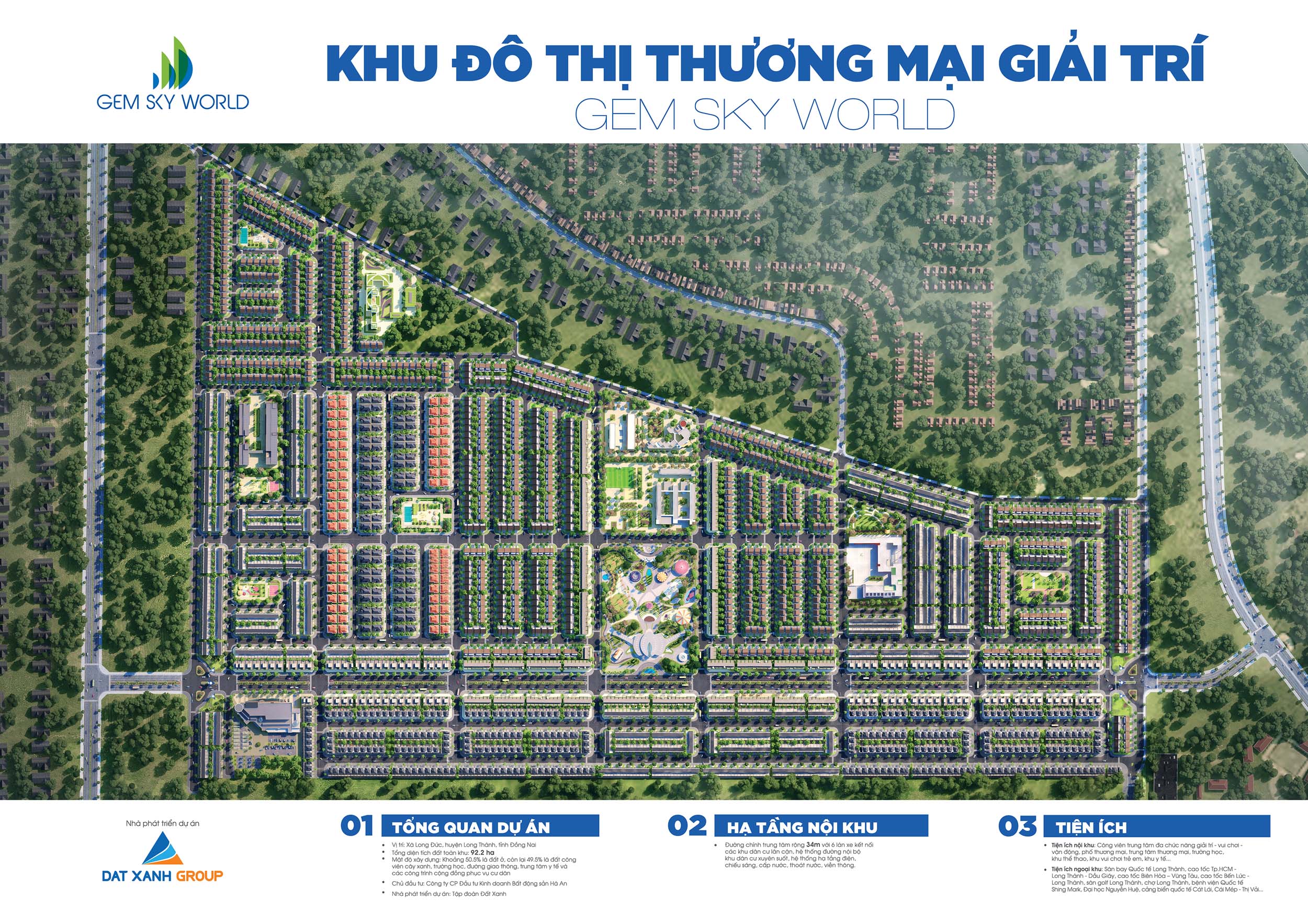 Mặt bằng tổng thể Gem Sky World