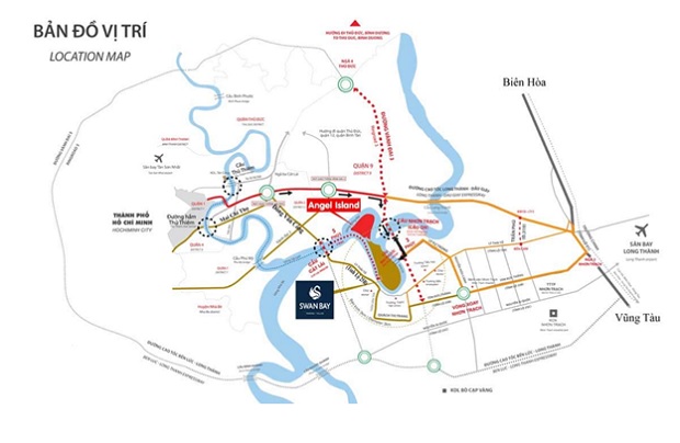 Vị trí đắc địa, tiếp giáp với nhiều khu vực phát triển